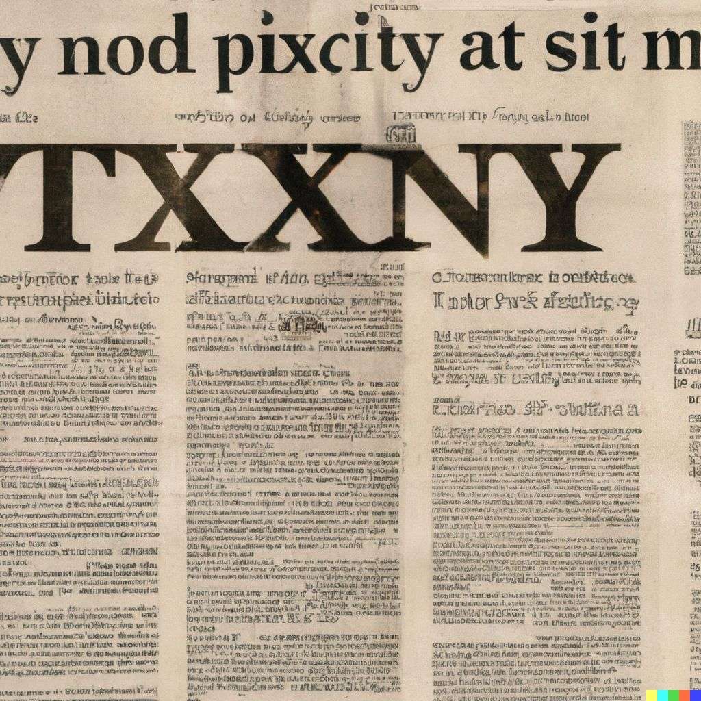 a representation of anxiety, front page of The New York Times, 2000